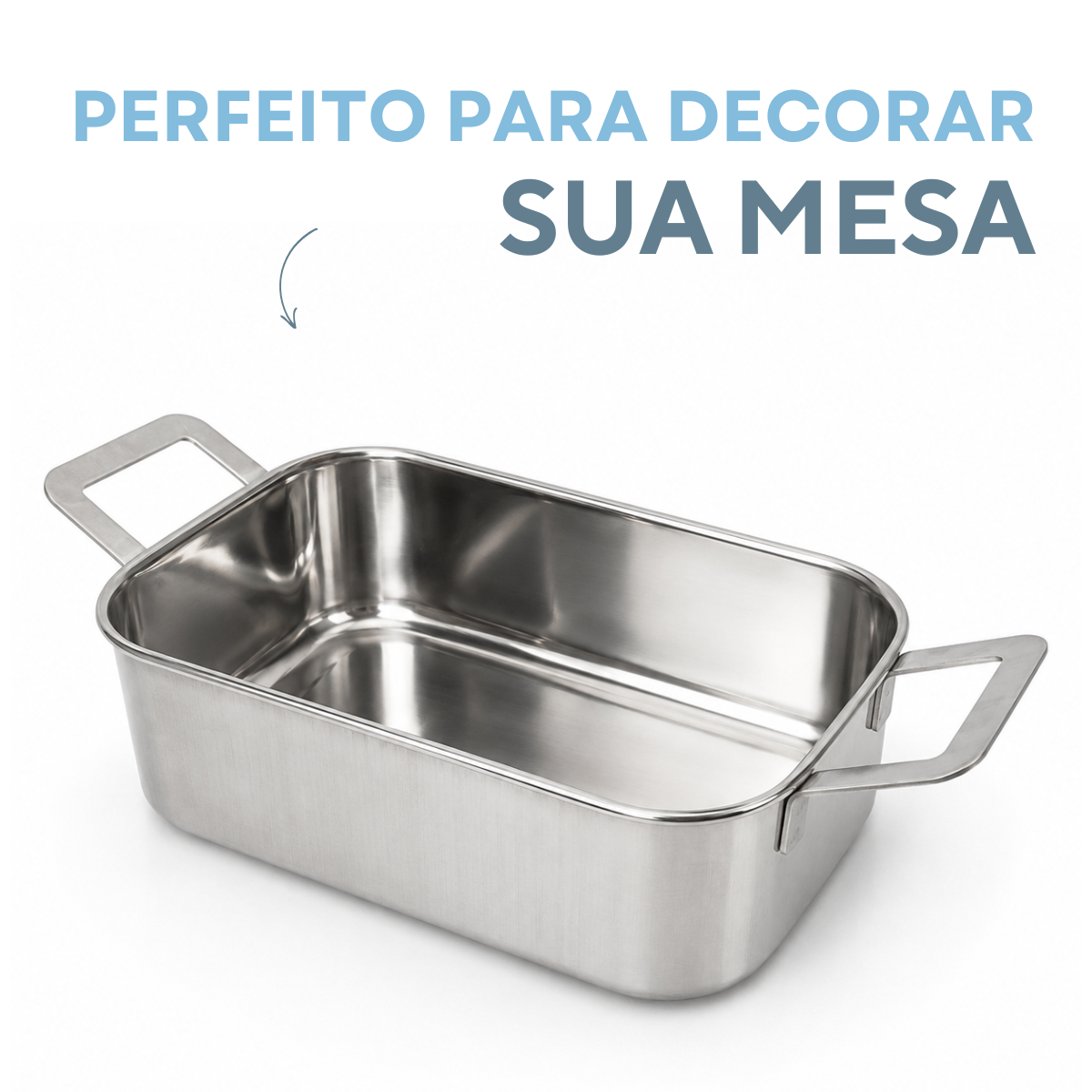 Travessa inox servir 500ml