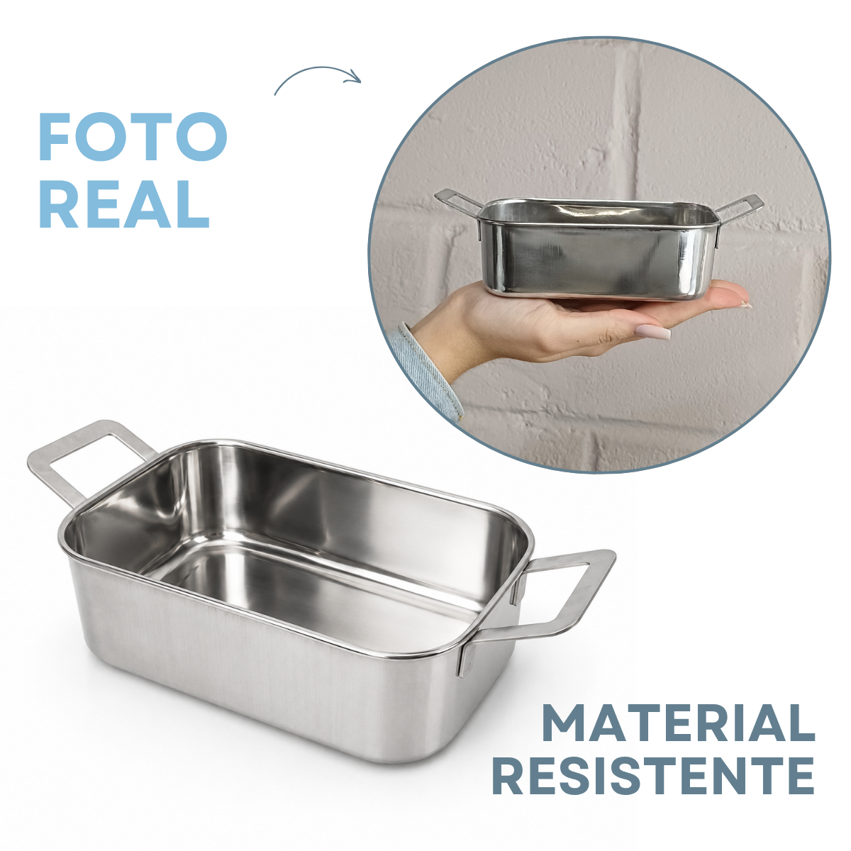Travessa inox servir 500ml