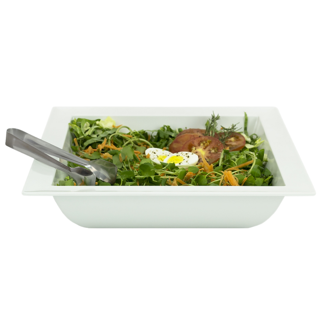 Tigela Saladeira quadrada melamina 4,5L Gourmet Mix