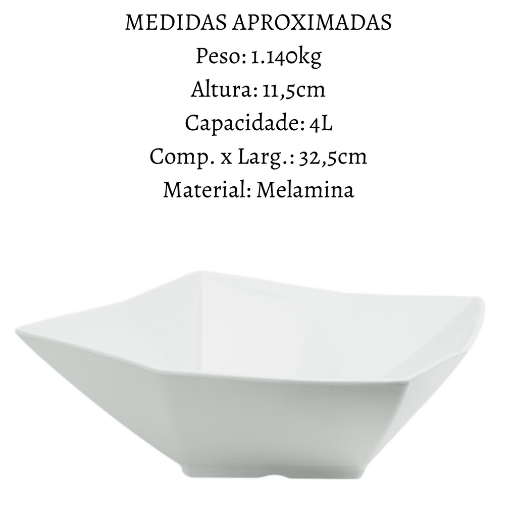 Tigela Bowl Design 32cm Melamina Gourmet Mix