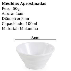 Ramequim Finger Food Tigela Pequena 100 ml Gourmet Mix