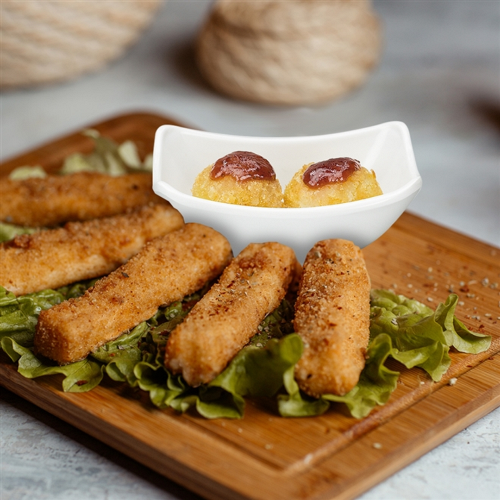 Finger Food Retangular Melamina 60 ML Gourmet Mix