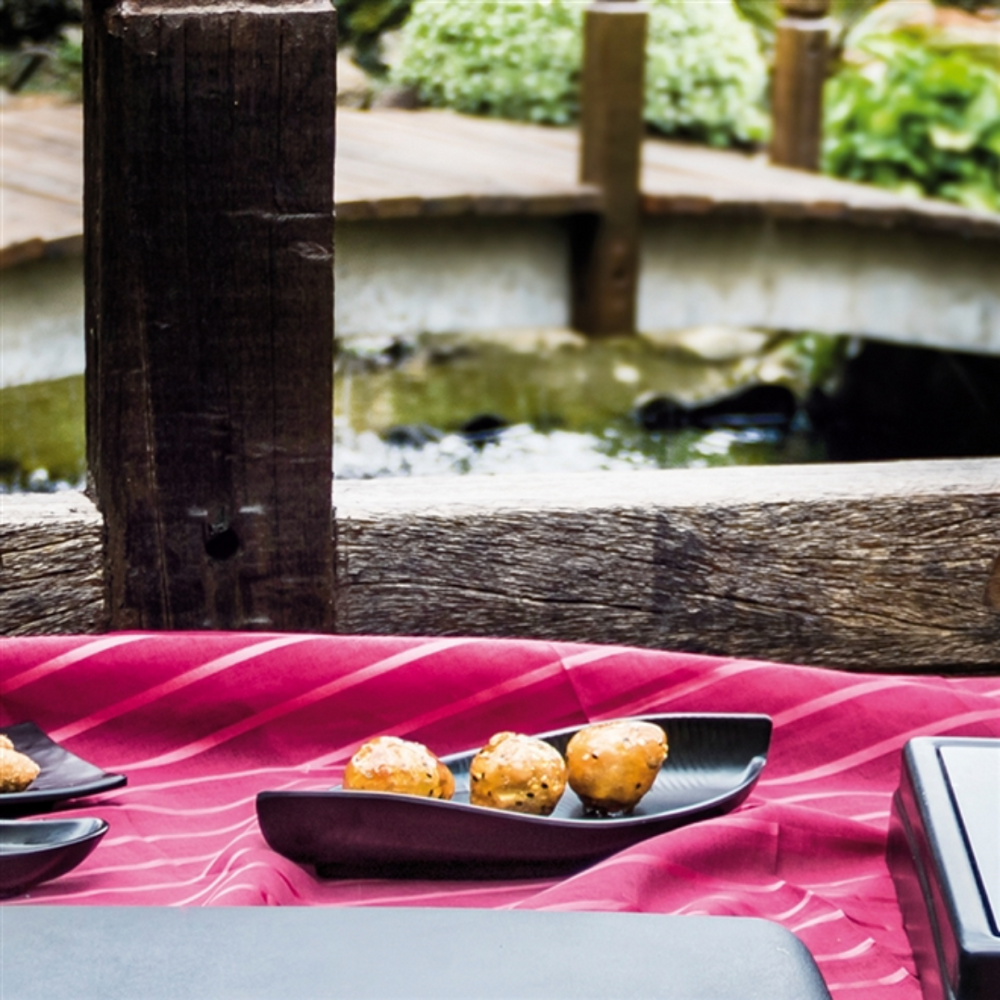 Travessa Sushi melamina black Gourmet Mix