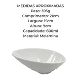 Mini Bowl Oval Melamina Finger - food Gourmet Mix