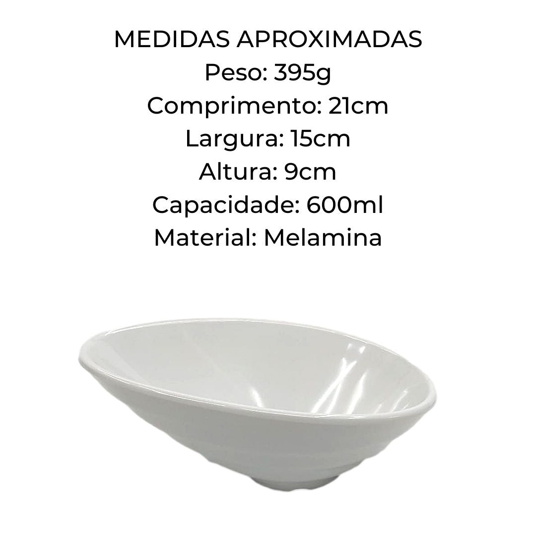 Mini Bowl Oval Melamina Finger - food Gourmet Mix