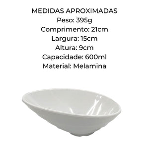 Mini Bowl Oval Melamina Finger - food Gourmet Mix