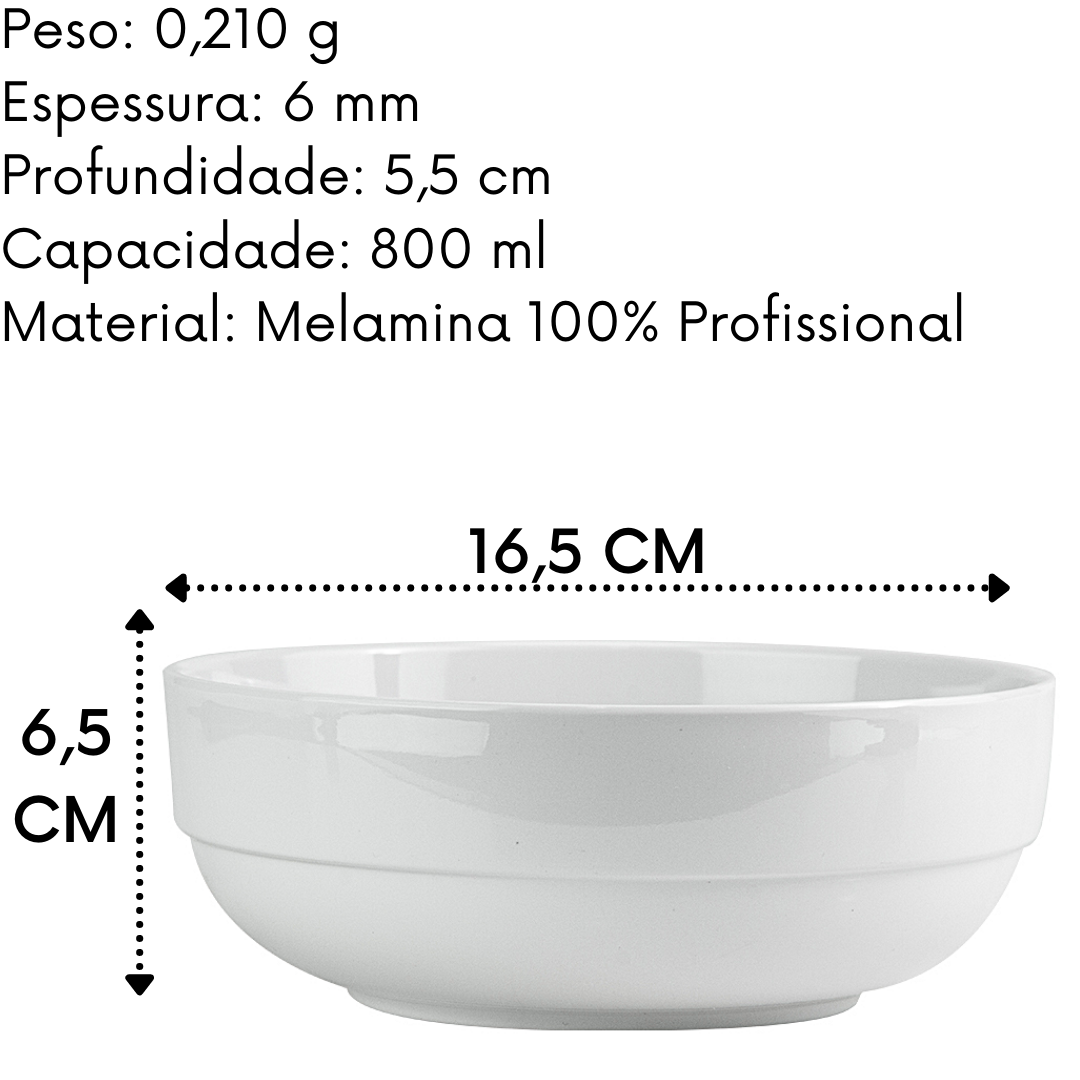 Tigela Melamina 700ml Gourmet Mix