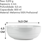 Tigela Melamina 700ml Gourmet Mix