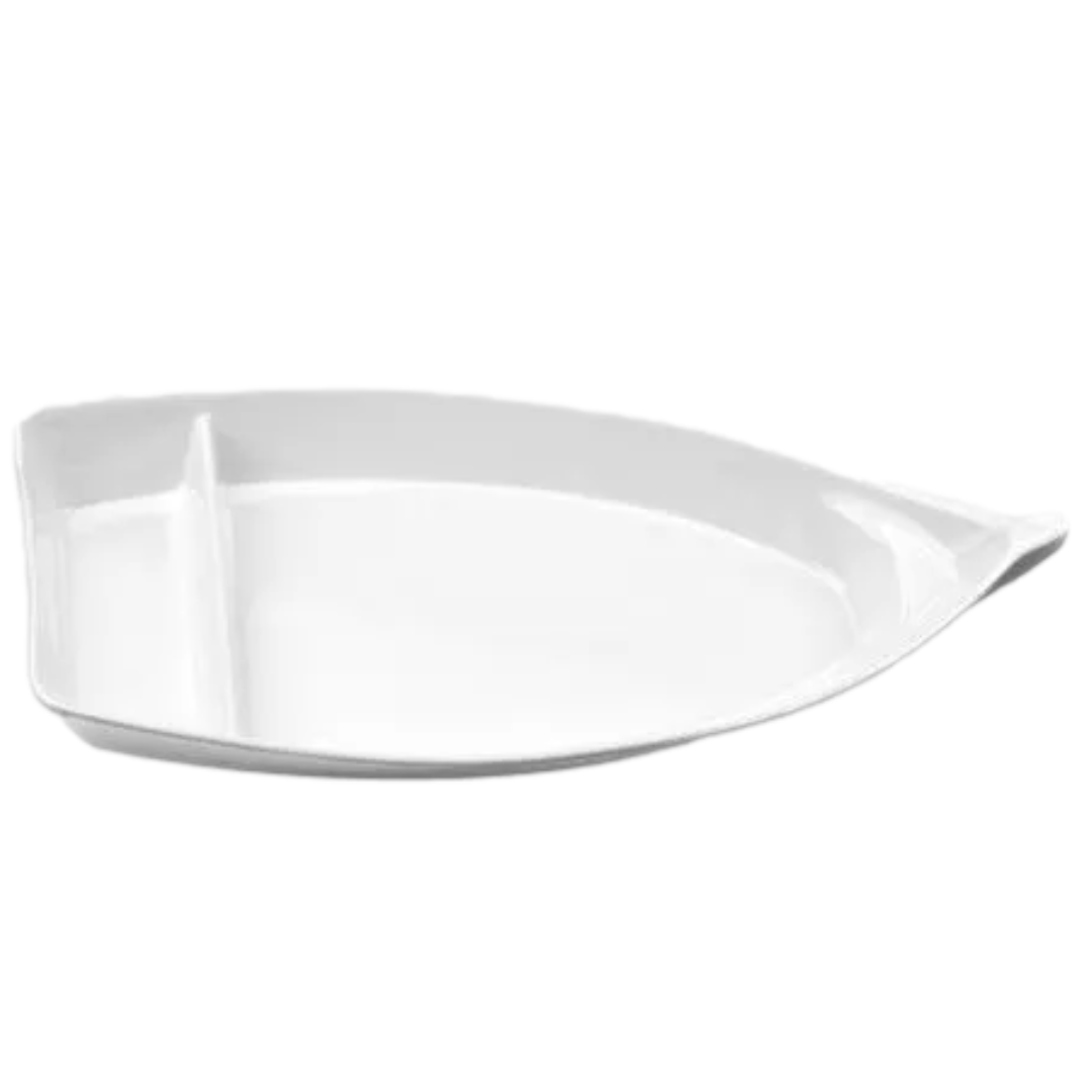 Barco para sushi/sashimi 26 cm Melamina branco Gourmet Mix