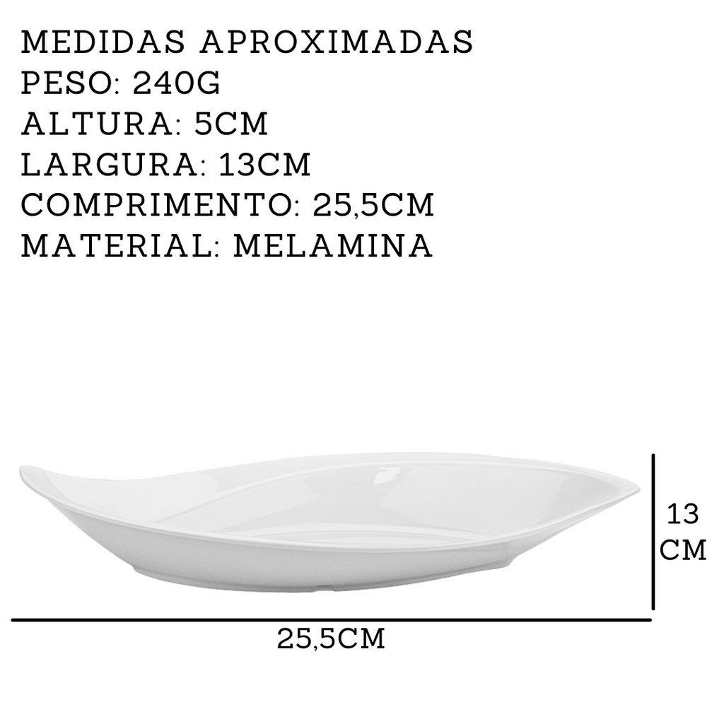 Finger food melamina modelo folha Gourmet Mix