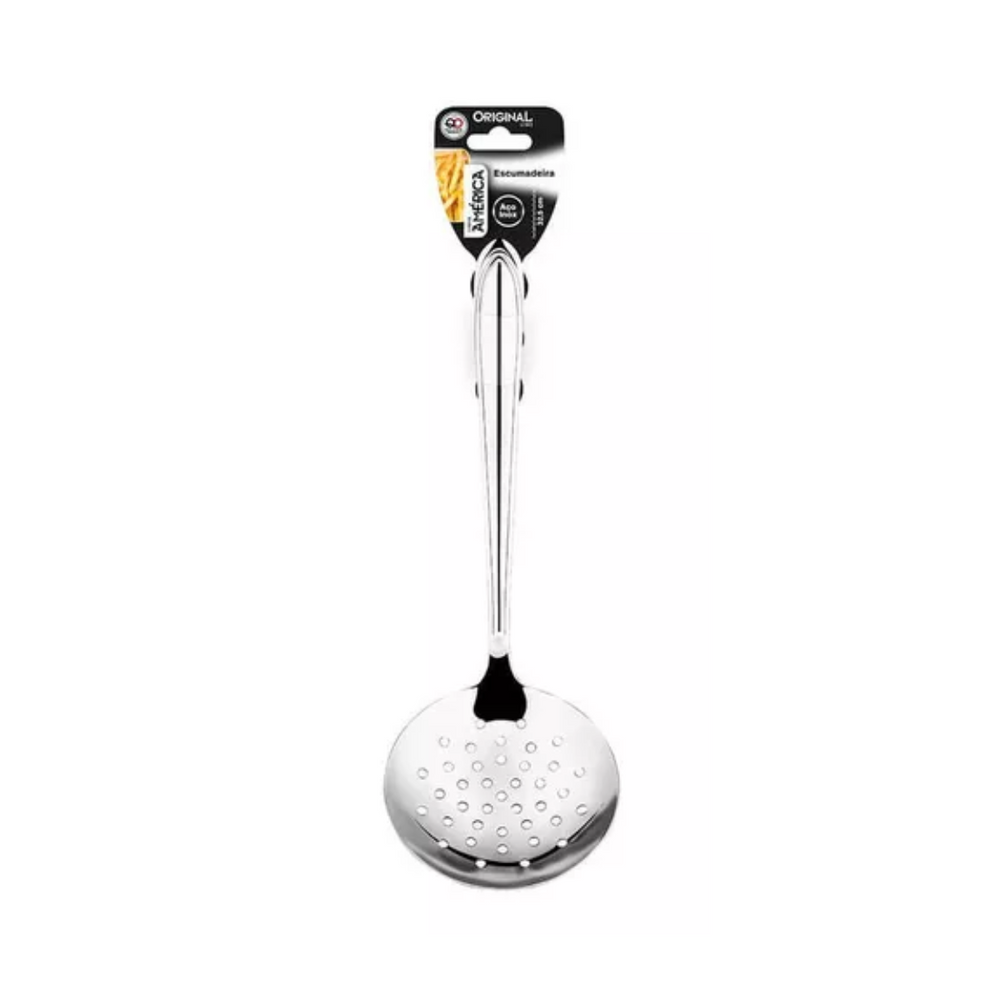 Escumadeira America M 27cm em Aço Inox Original
