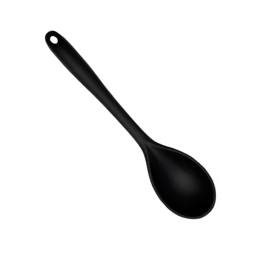 Colher Profissional Silicone Preta 36cm Weck