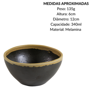 Tigela Bowl melamina Rustic 340 ML Gourmet Mix