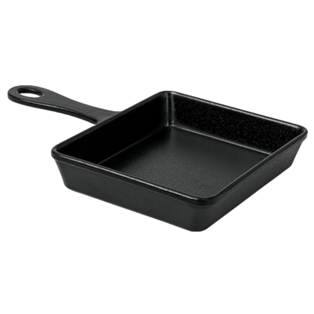 Mini Frigideira Finger Food Melamina Black Gourmet Mix