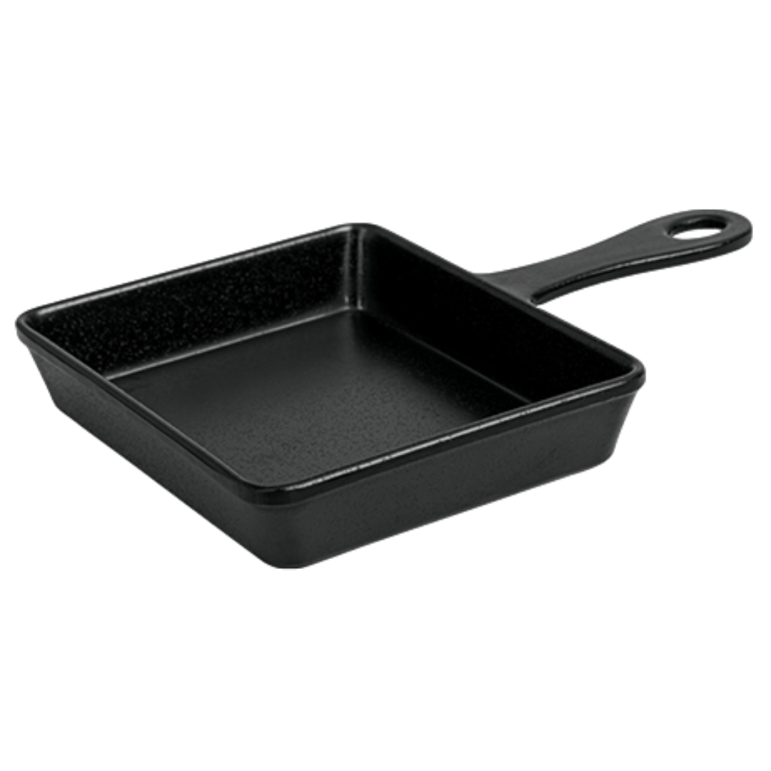 Mini Frigideira Finger Food Melamina Black Gourmet Mix