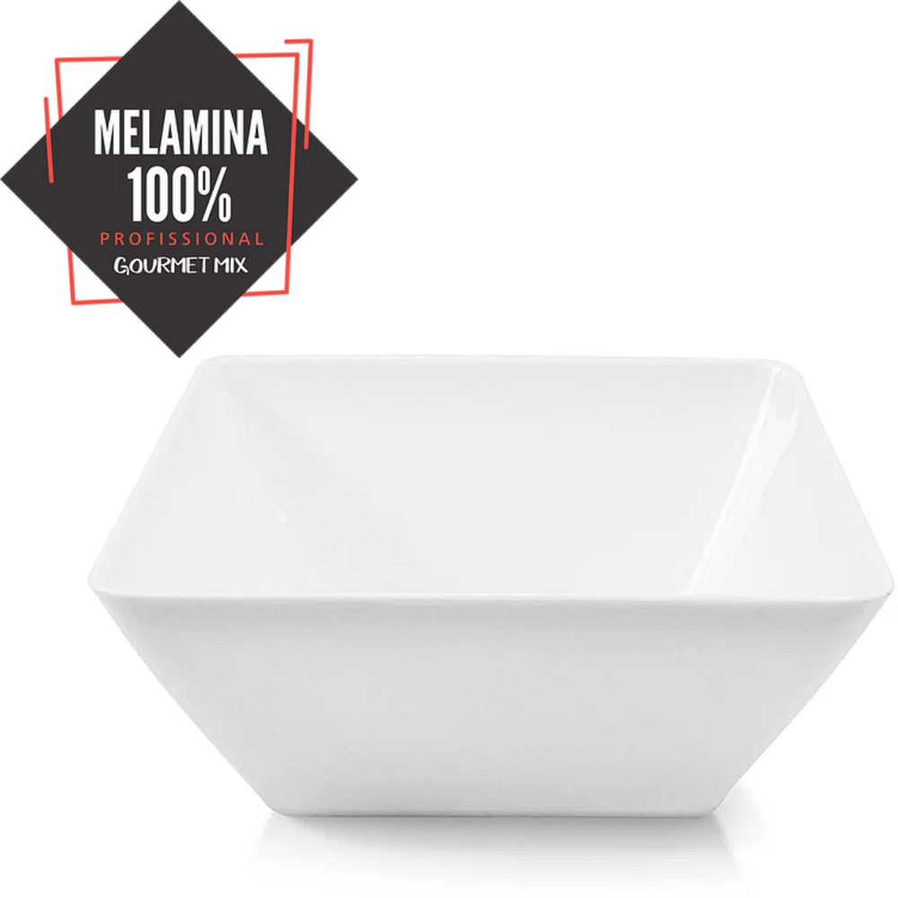 Saladeira quadrada melamina 3,5L Gourmet Mix