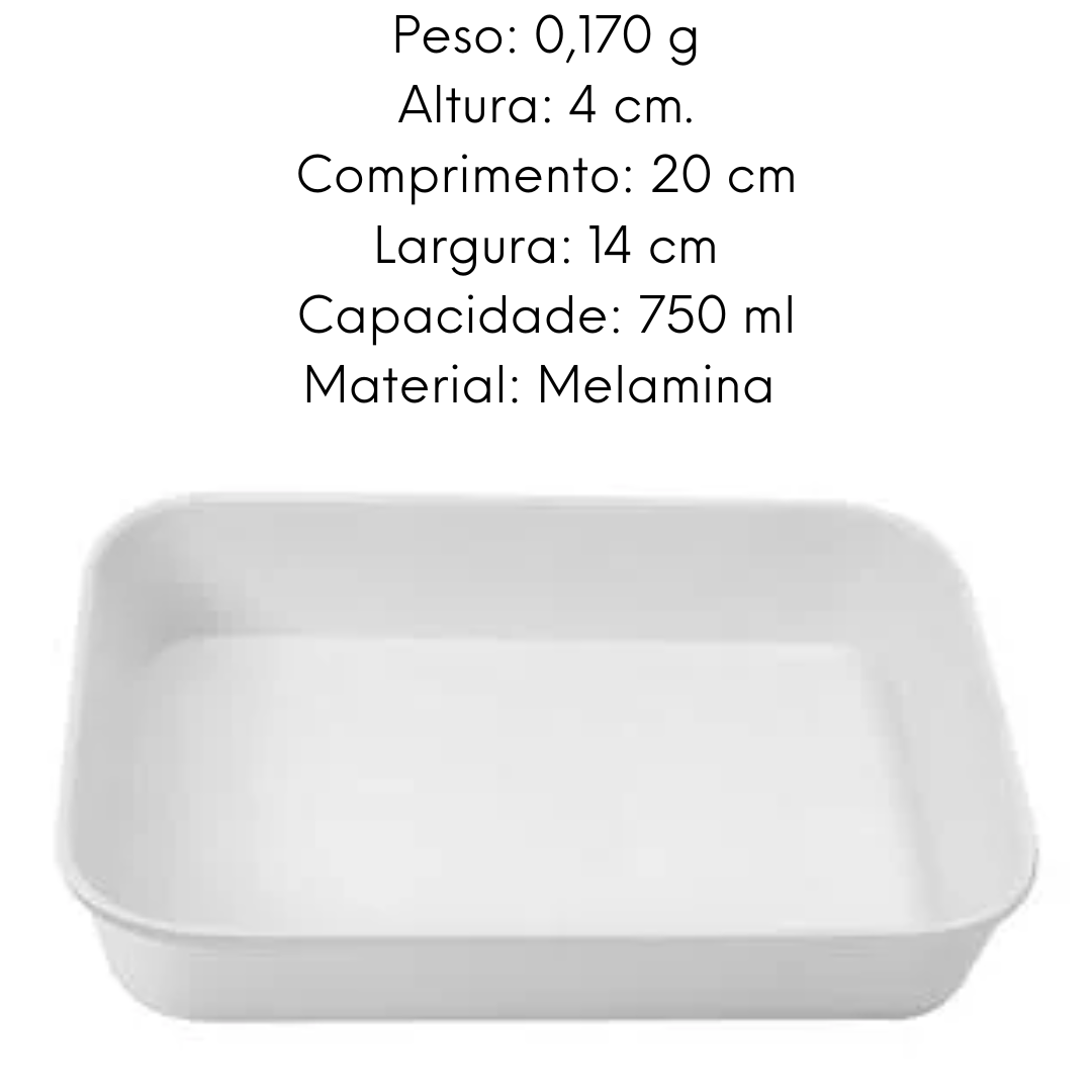 Travessa Retangular Melamina