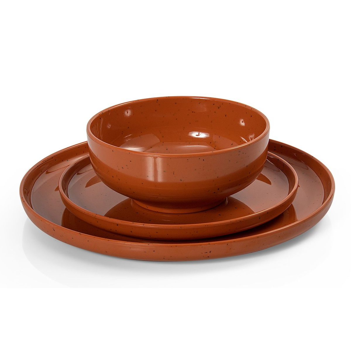 Tigela Bowl de Melamina 15cm Areia Terracota 700ml Gourmet Mix