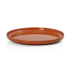 Prato Raso 26,7cm Areia Terracota Melamina Gourmet Mix
