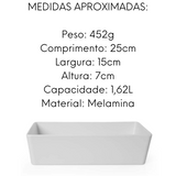 Travessa Buffet 1/4 65mm em Melamina - A Gourmet