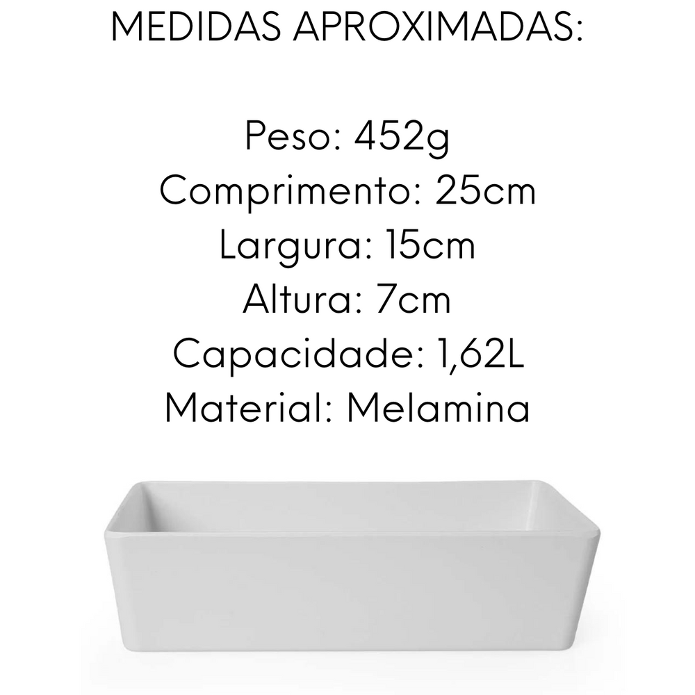 Travessa Buffet 1/4 65mm em Melamina - A Gourmet