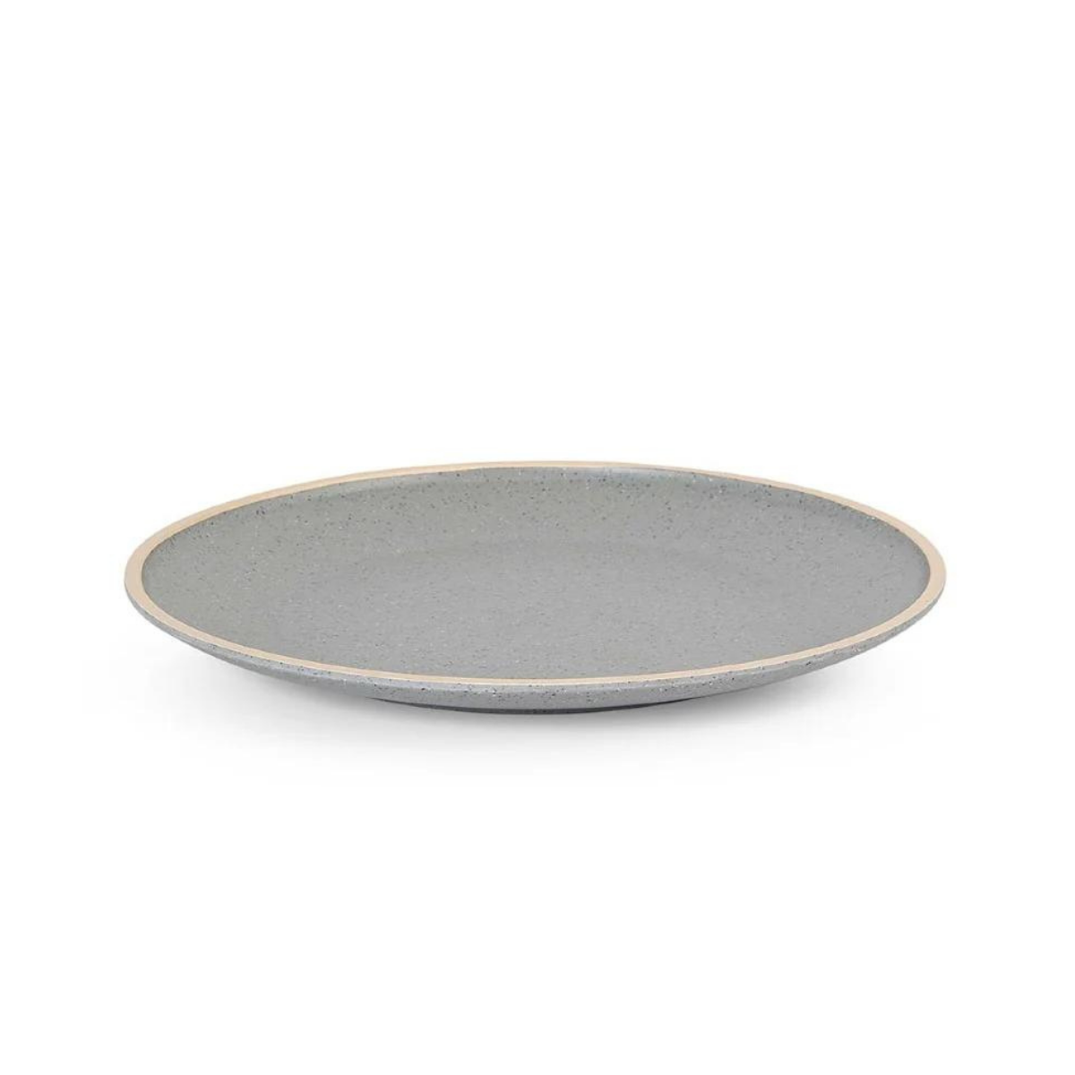 Prato Rustic 21cm de Melamina Cinza Stone - A Gourmet