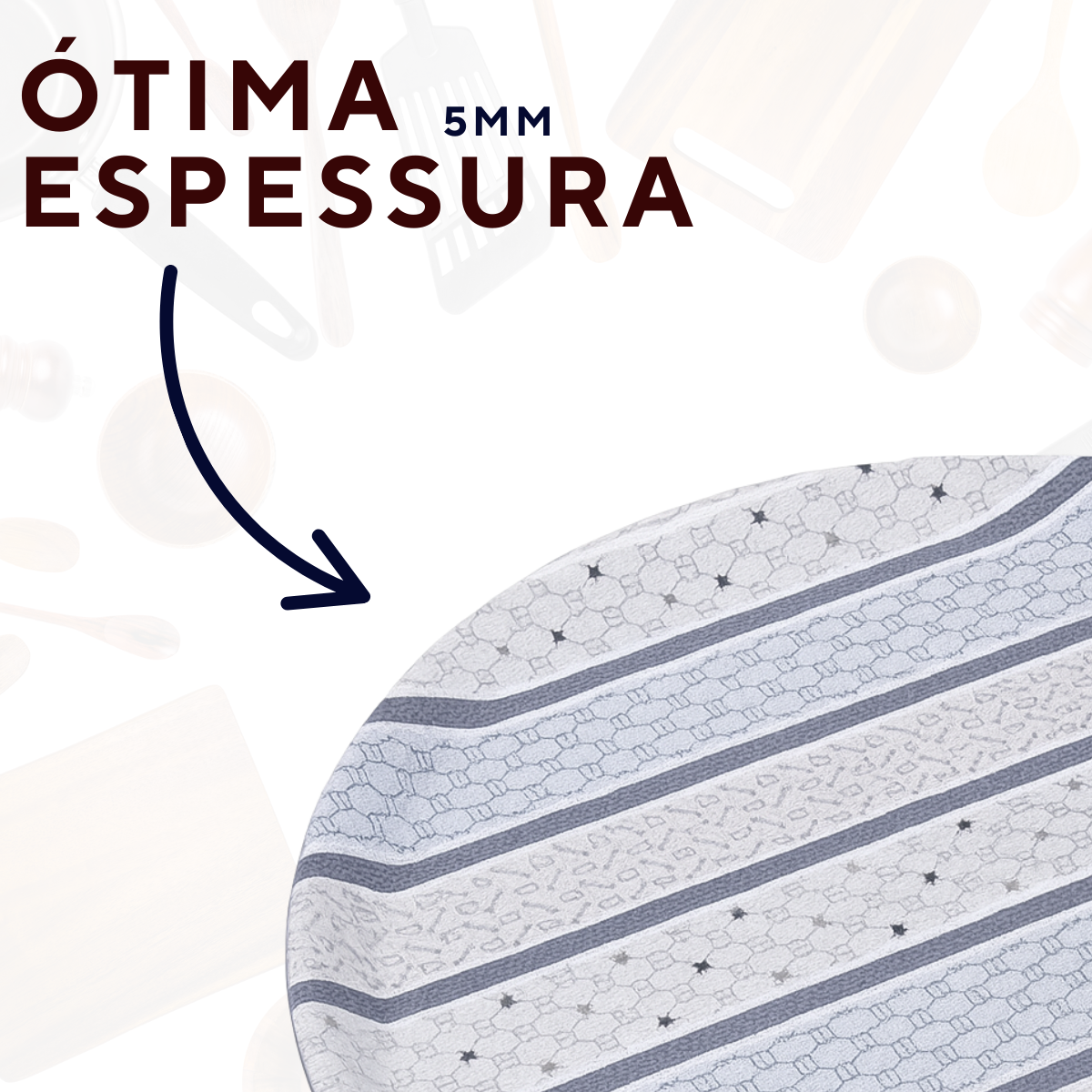 Bandeja Servir Antiderrapante Estampada