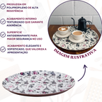 Bandeja Servir Redonda Antiderrapante Paris