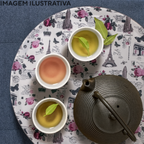 Bandeja Servir Redonda Antiderrapante Paris