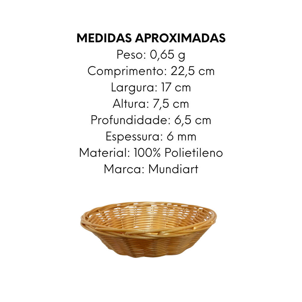 Cesto Oval Sintético Polietileno GZT