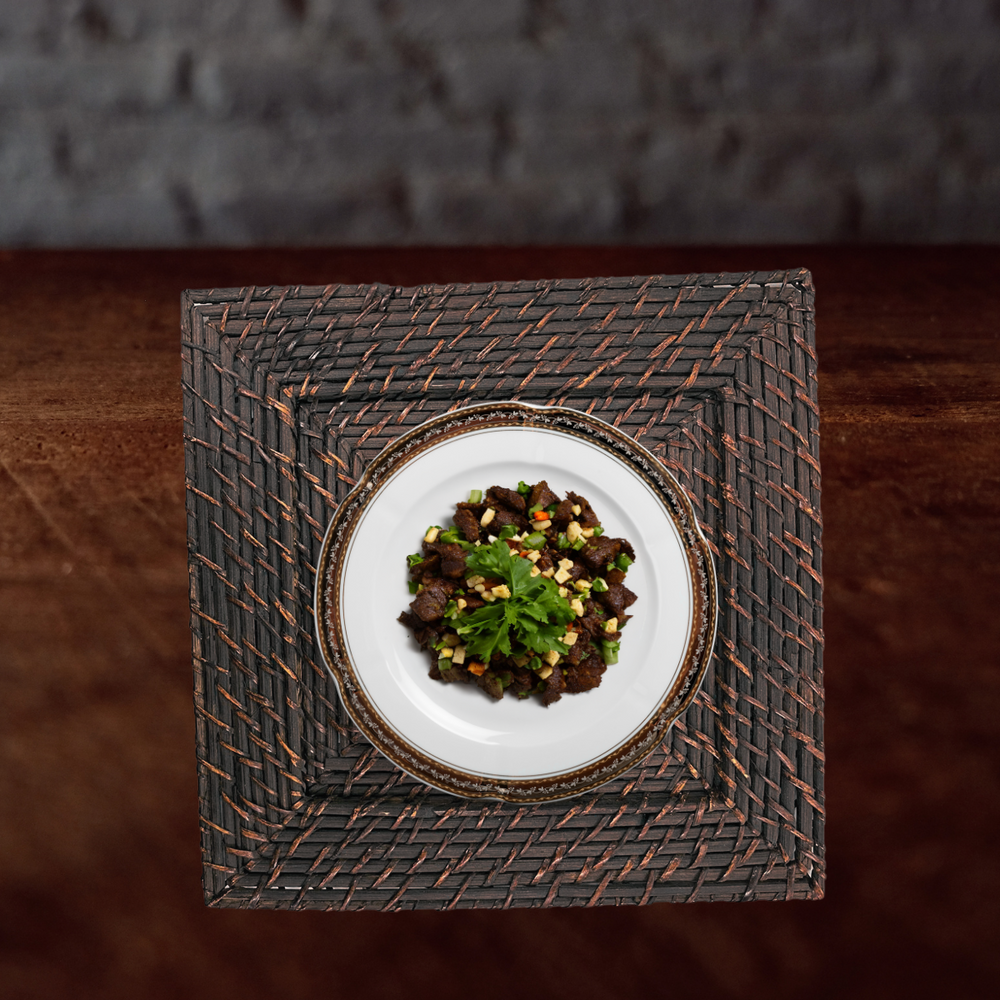 Sousplat de Rattan Quadrado 33cm GZT