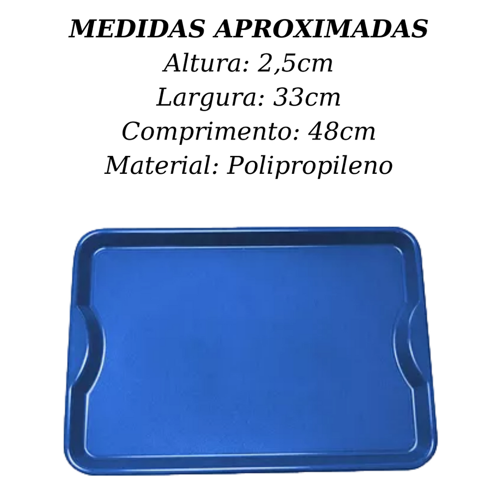 Bandeja em Polipropileno Home Azul HomePlas