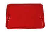 Bandeja em Platico Para Servir Home Vermelha HomePlas