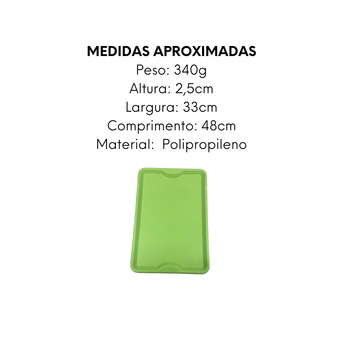 Bandeja Home Verde Polipropileno HomePlas