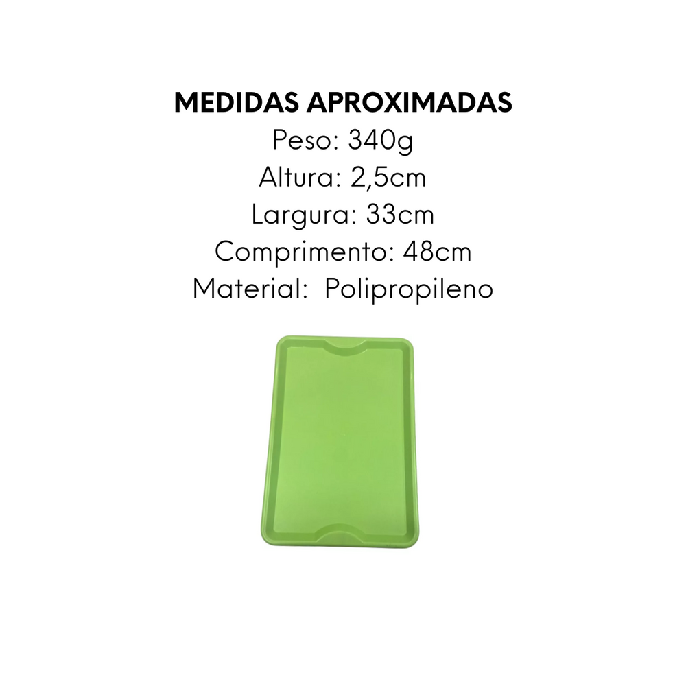 Bandeja Home Verde Polipropileno HomePlas