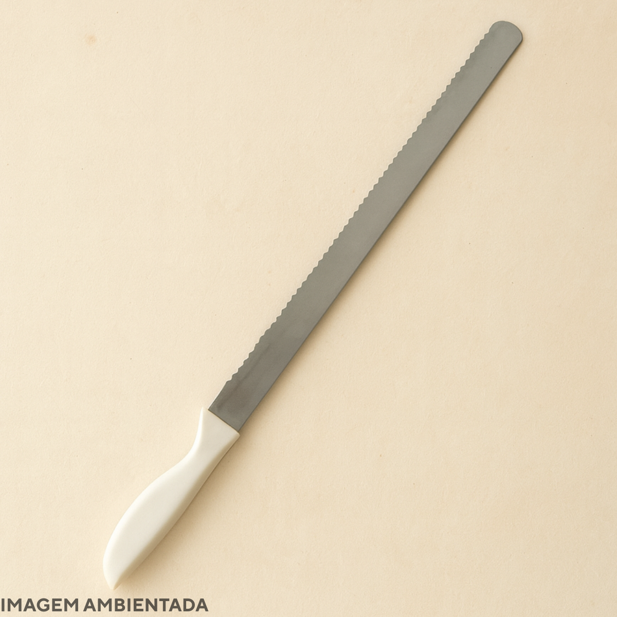 Faca serrilhada Pão Massas inox