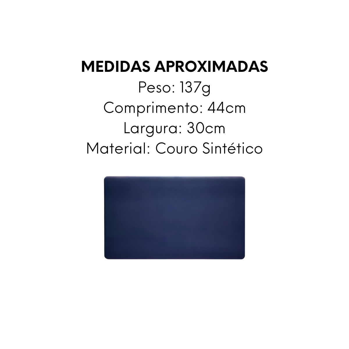 Lugar Americano Azul Couro Sintético - A Gourmet