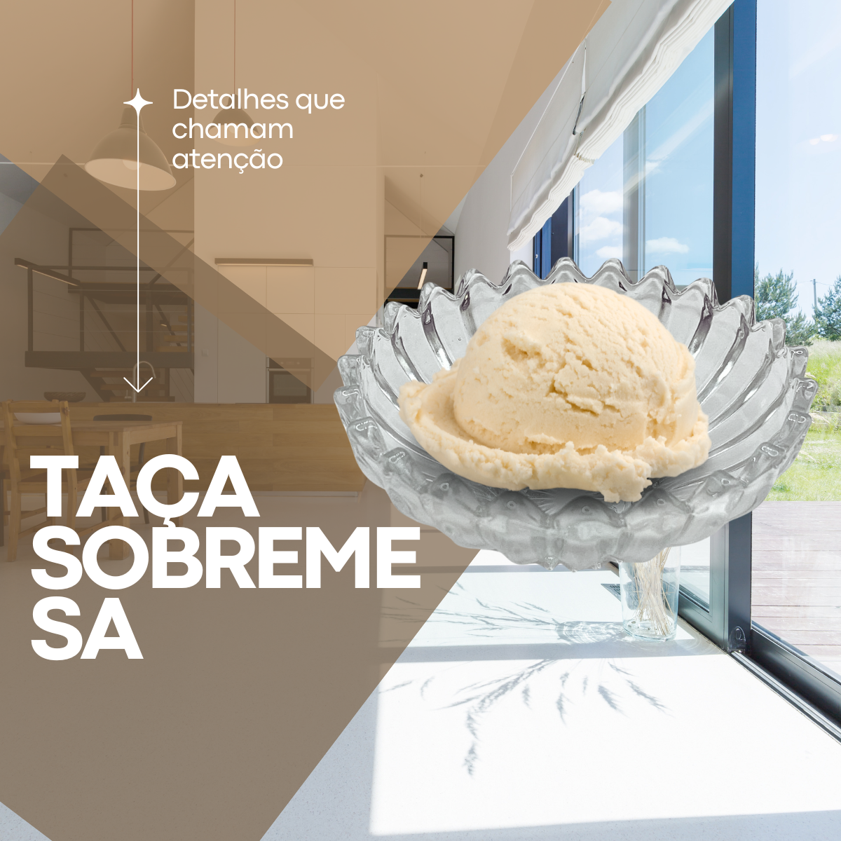 Taça Sobremesa de Vidro Brazilia 300ml - A Gourmet