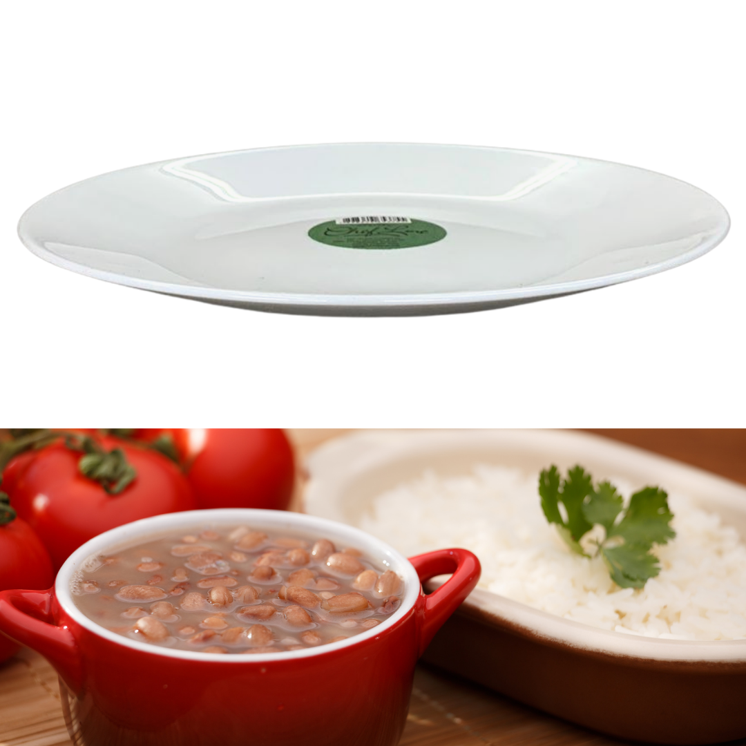 Prato Raso Opaline Vidro Temperado 27cm Cheff Line
