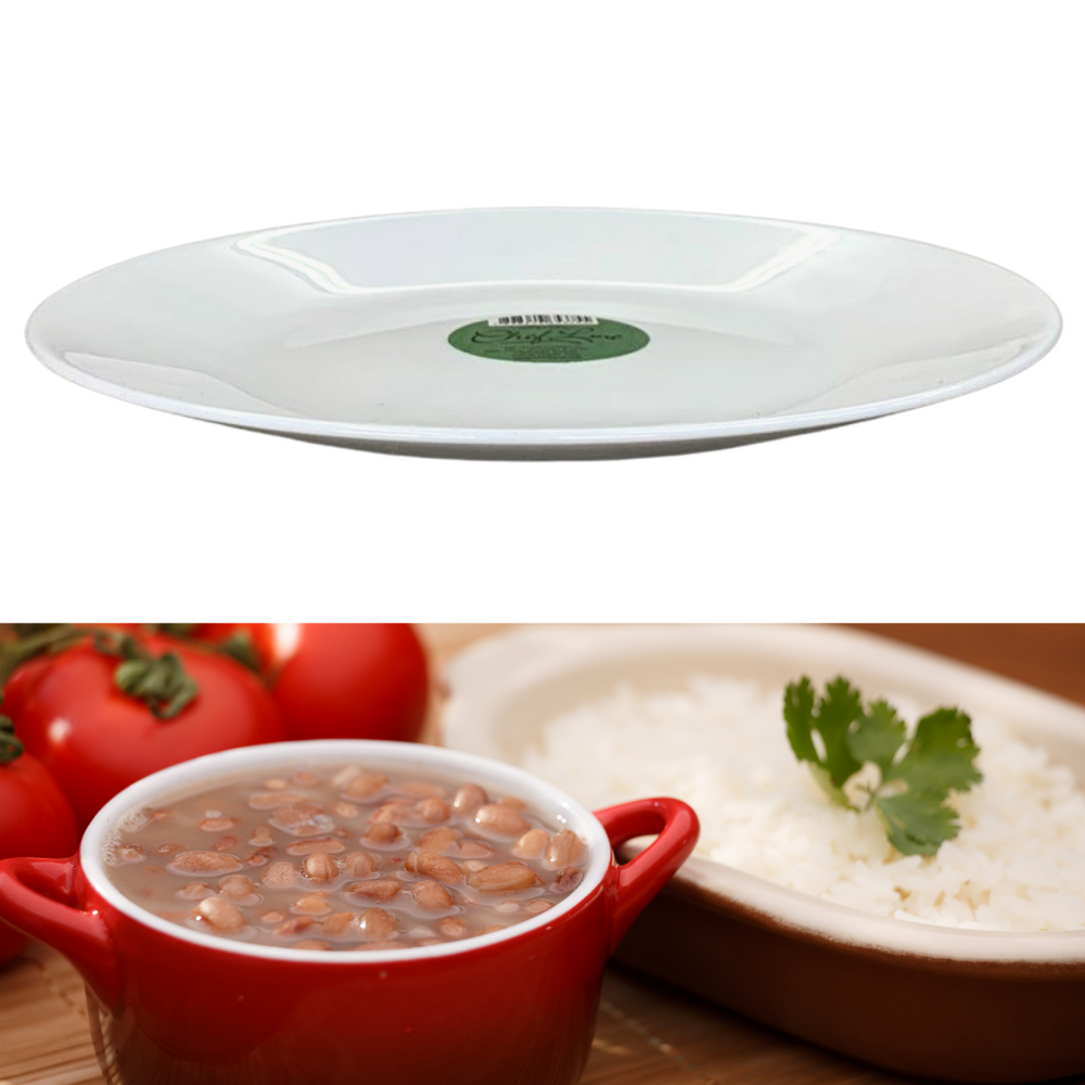 Prato Raso Opaline Vidro Temperado 27cm Cheff Line