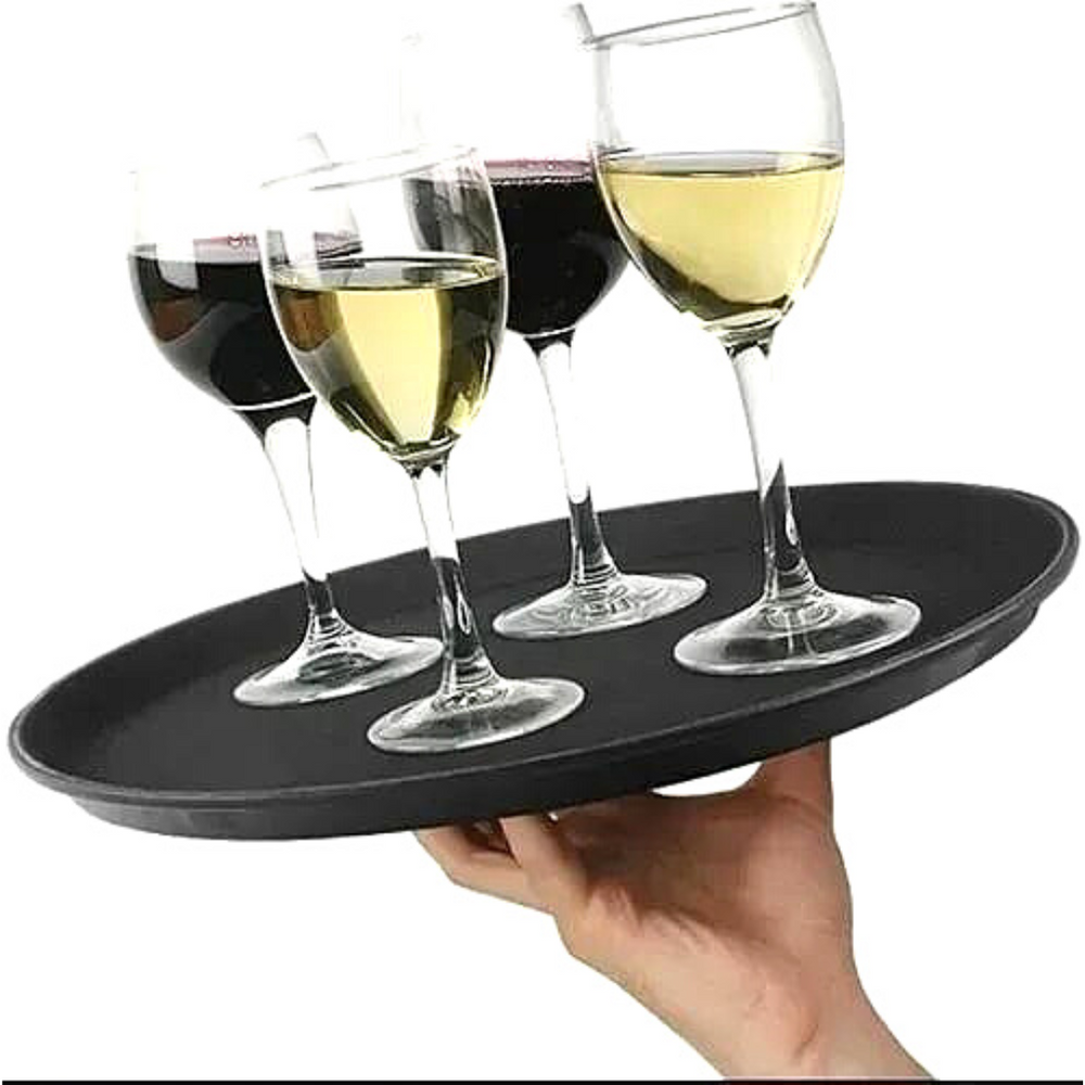 Bandeja Para Garçom Com Antiderrapante 35cm Polipropileno Cheff Line