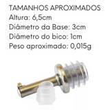 Bico Dosador Reto Para Azeite em Aço Inox Alissan
