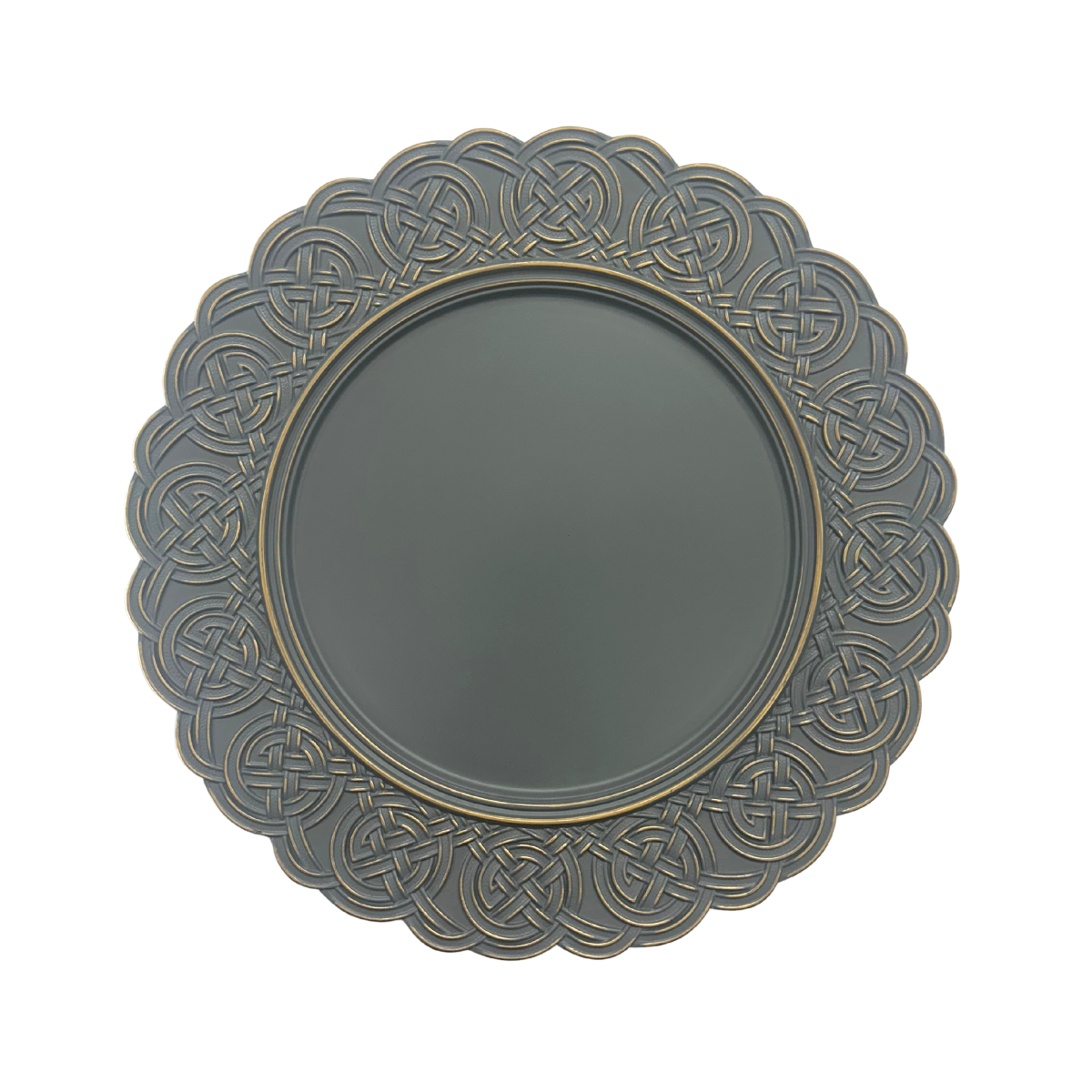 Sousplat cinza elegante
