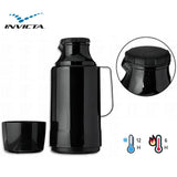 Garrafa Termica GLT Preta Rolha 1L Invicta