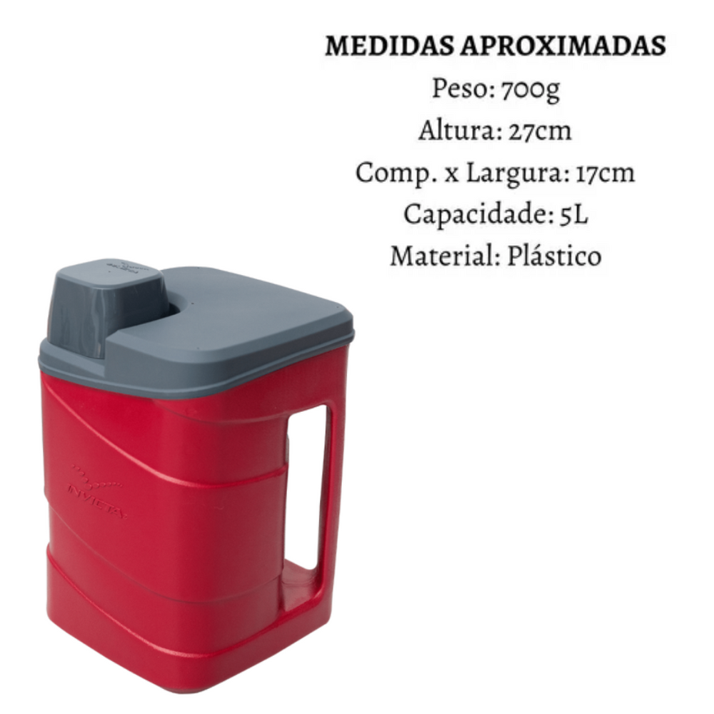 Garrafa Térmico Maratona 5L Invicta