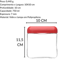 Pote Tendeza 750ml Mix Cores Sortidas
