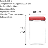 Pote Tendeza Mix Cores Sortidas 1,3L Invicta