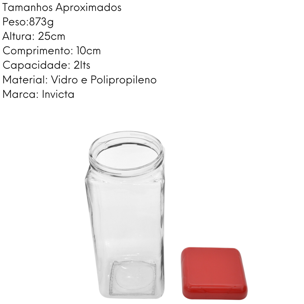 Pote Tendeza 2L Vermelho Invicta