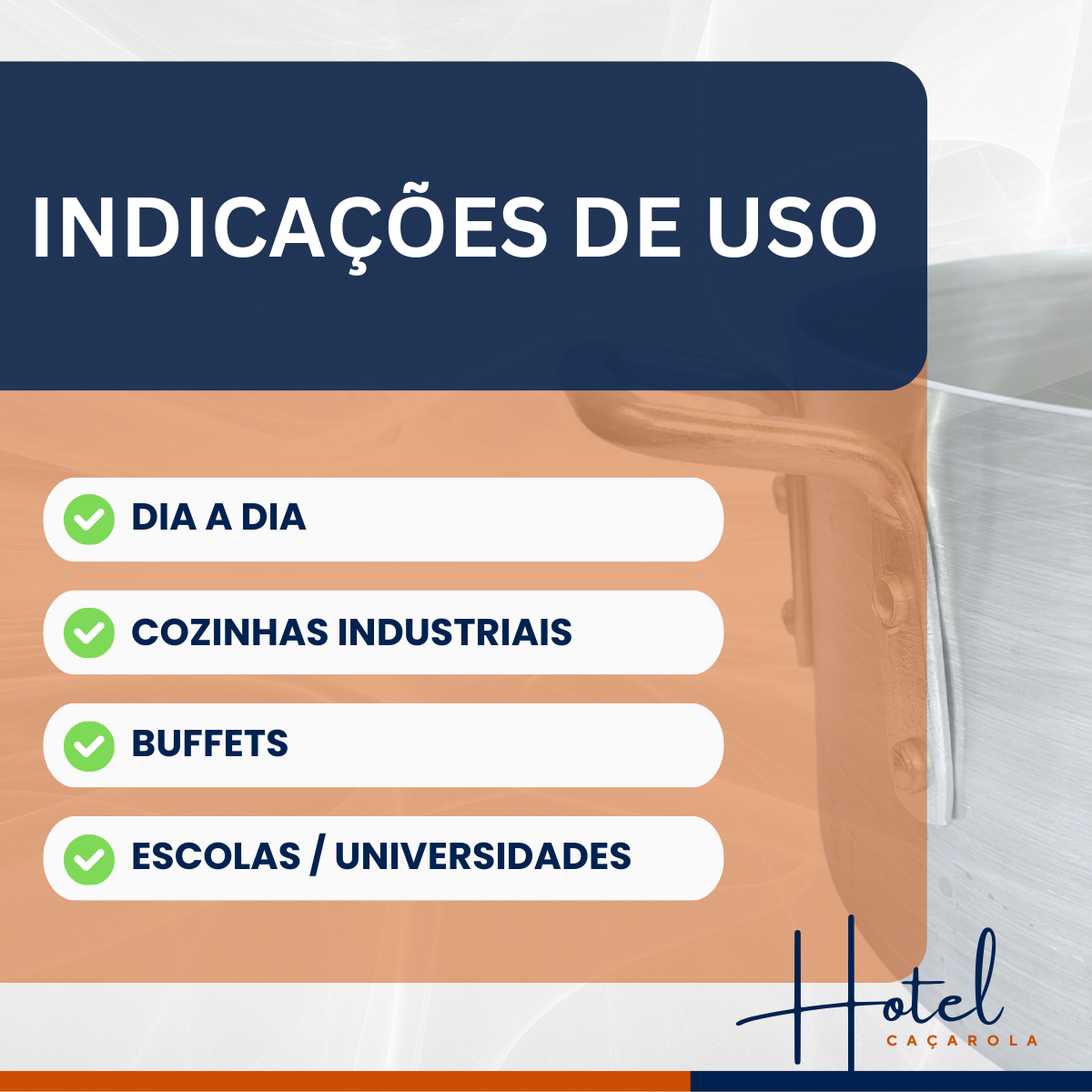 Caçarola Hotel Reta N24 Alumínio - A Gourmet