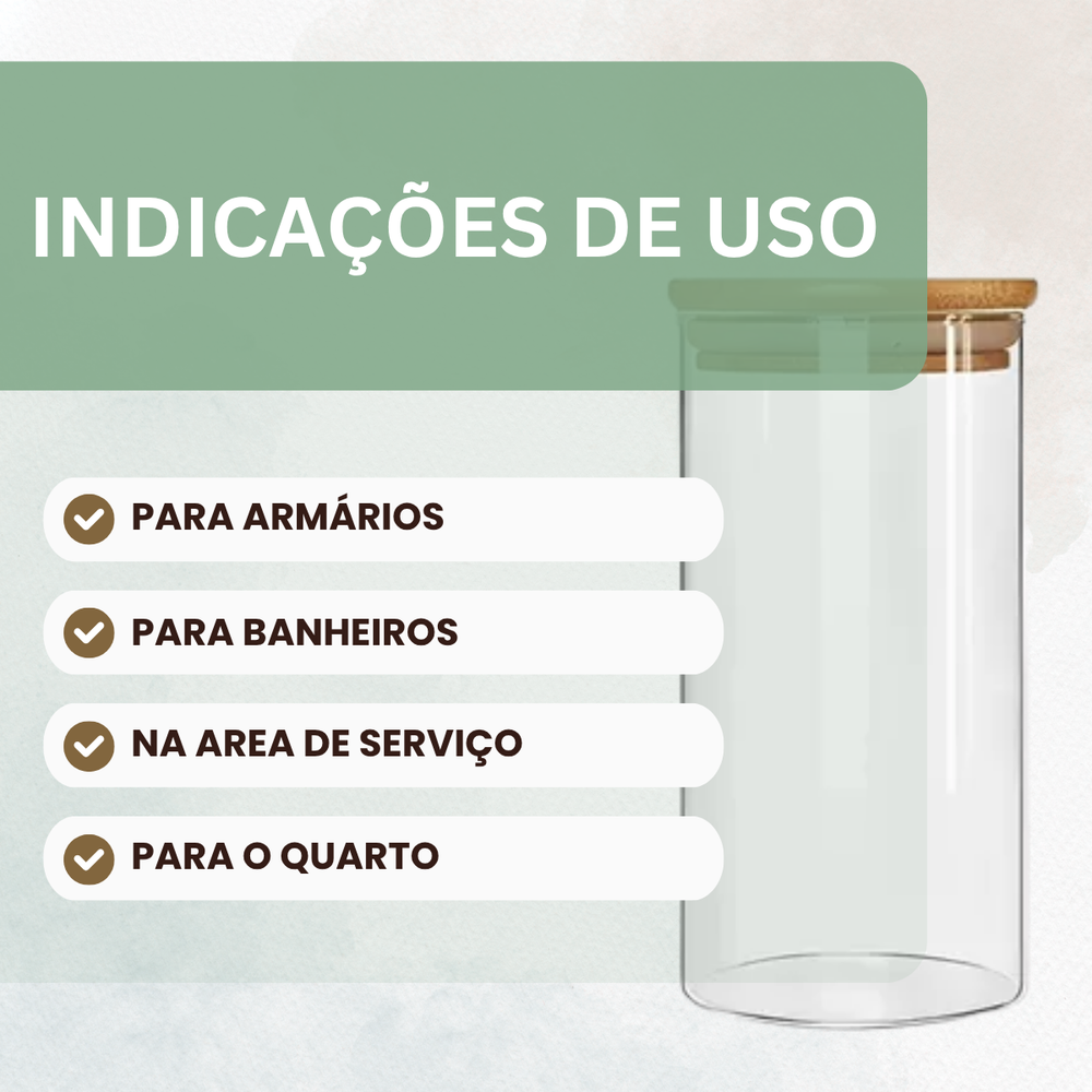 Pote Redondo Com Tampa Bambu - A Gourmet